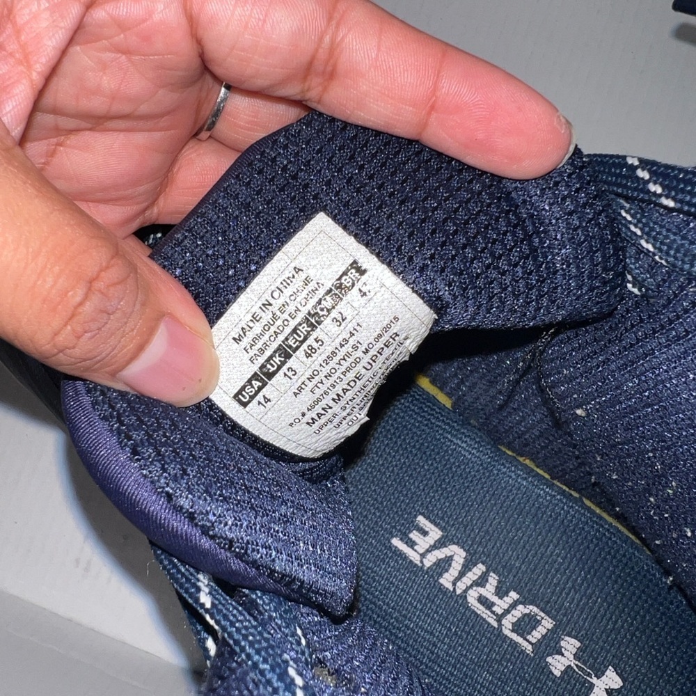 Under Armour Men's ClutchFit Drive 2 Blue Sneakers - Picture 8 of 12